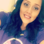 Abigail Moore in purple tshirt