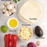 mushroom-quesadillas-ingredients