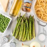 Asparagus-pasta-with-peas-ingredients